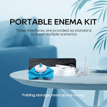 Load image into Gallery viewer, GNEGKLEAN Collapsible Silicone Enema Bottle 1.2L - Portable with 5.2ft Hose