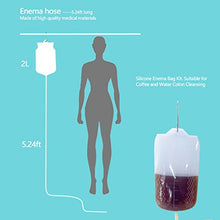 Load image into Gallery viewer, Smokitcen 2L Silicone Enema Bag Kit - 5.2ft Hose with 5 Tips for Colon Cleanse