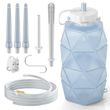 Load image into Gallery viewer, Smokitcen Collapsible Silicone Enema Bottle Kit 1.2L - Portable with Flow Control