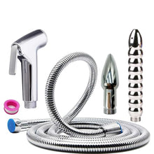 Load image into Gallery viewer, GNEGKLEAN Stainless Steel Shower Enema Douche Kit - Handheld Spray System