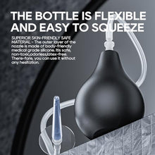 Load image into Gallery viewer, GNEGKLEAN Silicone Enema Bulb Kit 7.6oz - 19.7in Hose + 4 Replaceable Nozzles