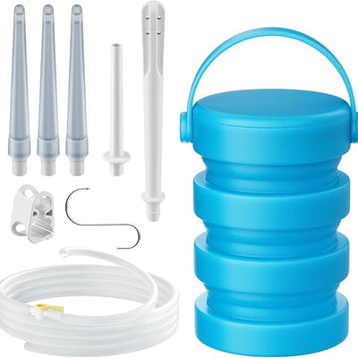 Smokitcen Collapsible Silicone Enema Bucket Kit 1.2L - Coffee Enema Ready