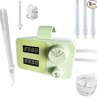 Smokitcen Electric Enema Kit - Rechargeable with Dual LED Display & 5 Tips